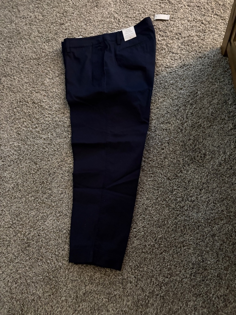 Talbots Navy Ankle-Length Women's Casual Pants